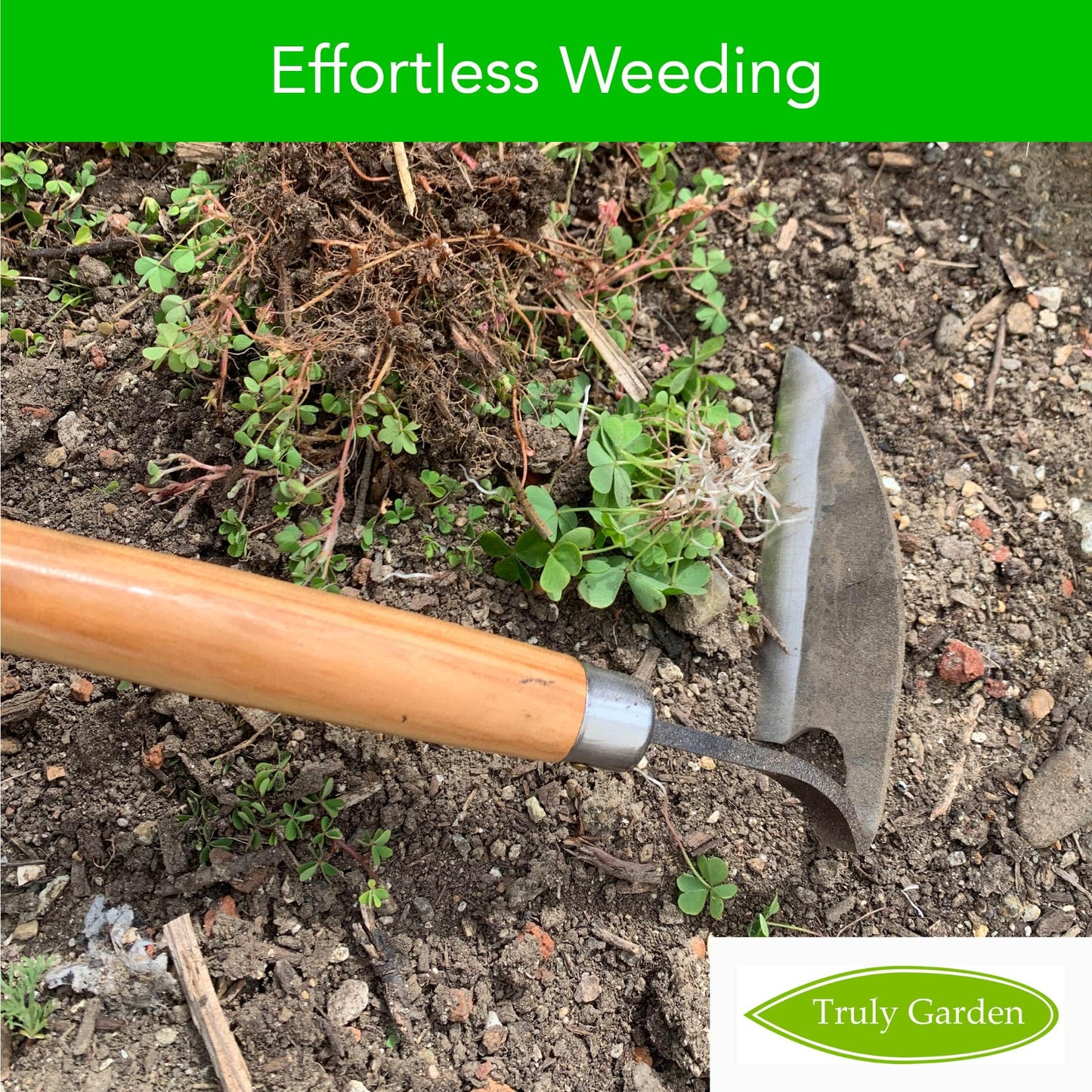 Effortless Weeding: Sharp Sickle Cuts Roots, Saves Time - with Thick Leather Sheath & Sharpening Stone