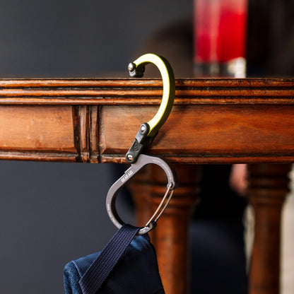 GEAR AID HEROCLIP Carabiner Gear Clip and Hook (Large, Medium, Small) for Camping, Backpack, Suitcases, Purse and Garage Organization, Stealth Black, Variety Size 3 Pack