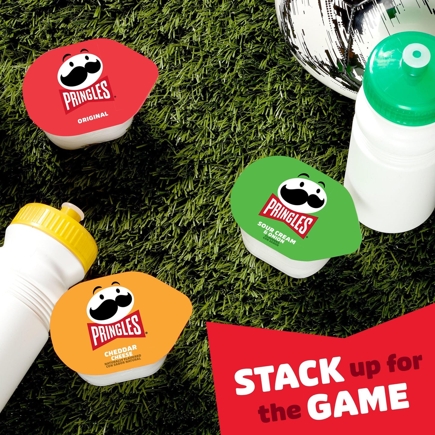 Pringles Potato Crisps Chips, Lunch Snacks, Office and Kids Snacks, Snack Packs, Variety Pack, 12.9oz Box (18 Cups)