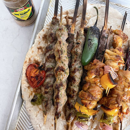 Ziyad Shaker Premium BBQ Mashawi Spice Blend, Salt-Free, Vegan, Vegetarian, No Colors, No Additives, No Preservatives, Smoky BBQ Middle Eastern Spice Mix! 5.3oz