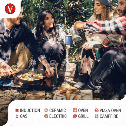 Victoria Cast Iron Grill Pan, Square Grill Pan, Cast Iron Griddle Pan, Seasoned with 100% Kosher-Certified, Non-GMO Flaxseed Oil, Black, 10 Inches