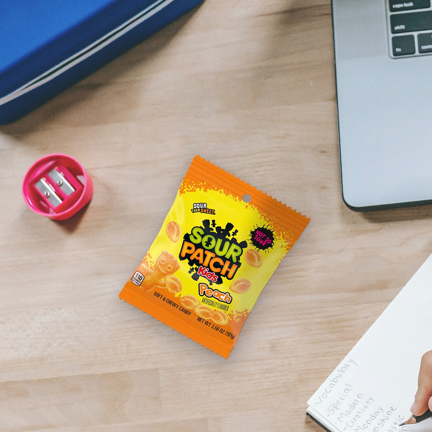 SOUR PATCH KIDS Peach Soft & Chewy Candy, Bulk Candy, 12 - 3.56 oz Bags