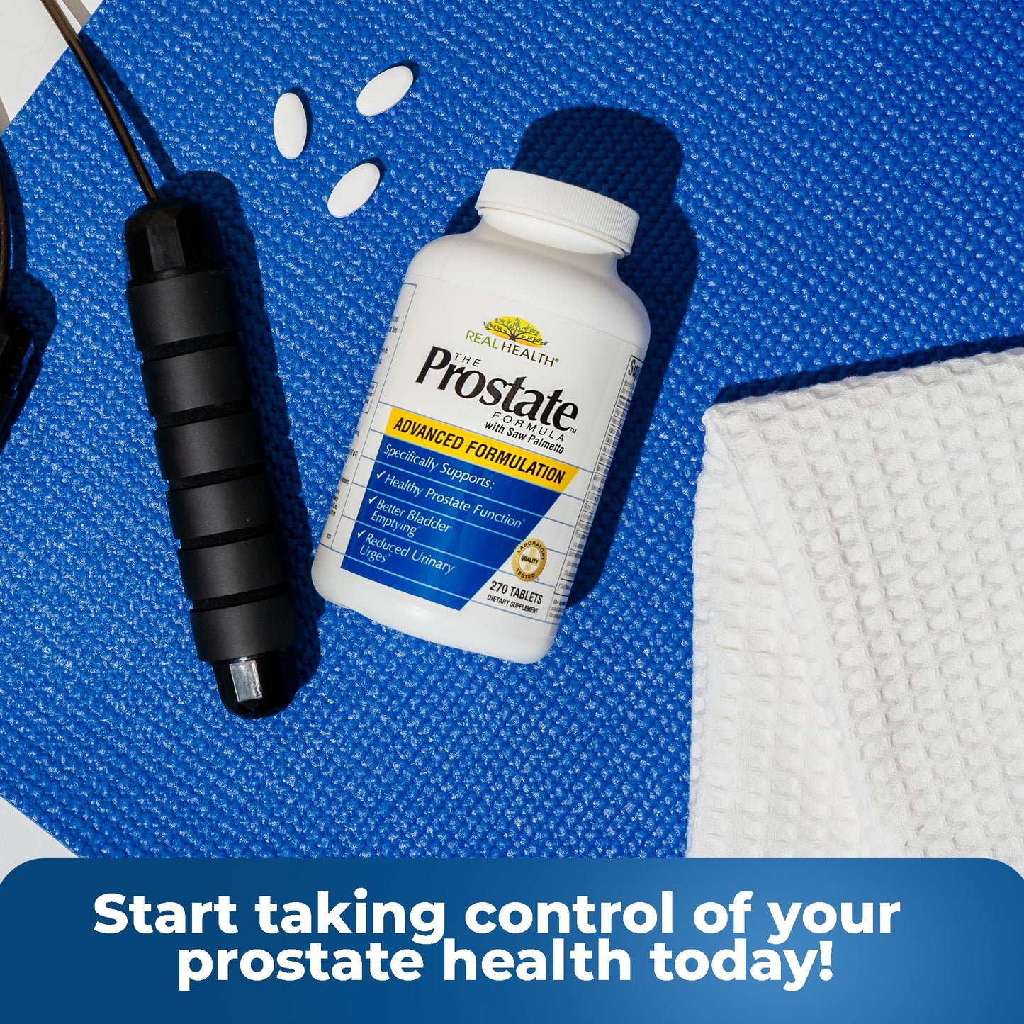 Real Health The Prostate Formula - Prostate Supplements for Men, Prostate Health, Prostate Relief, Saw Palmetto for Men, Prostate Vitamins - 270 Count