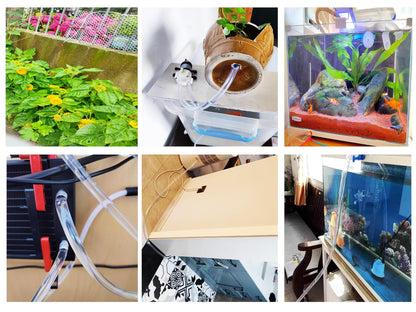 Clear Tubing Assortment, 2mm 3mm 4mm 5mm ID, 12 Meters Lengh In All, 1mm Thickness, Flexible Plastic Tube Hose Set For Home Repair Water Oil Transfer Aquarium, BPA Free and non-toxic