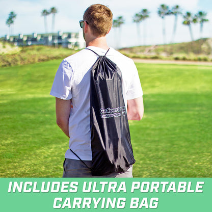 GoSports Indoor/Outdoor Ladder Toss Game Set with 6 Rubber Bolos, Carrying Case and Score Trackers