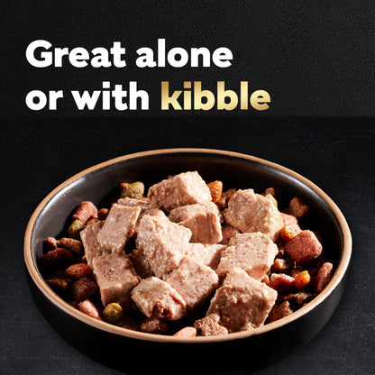 Cesar Puppy Wet Dog Food Classic Loaf in Sauce Chicken & Beef Recipe, 3.5 oz. Easy Peel Trays (24 Count, Pack of 1)