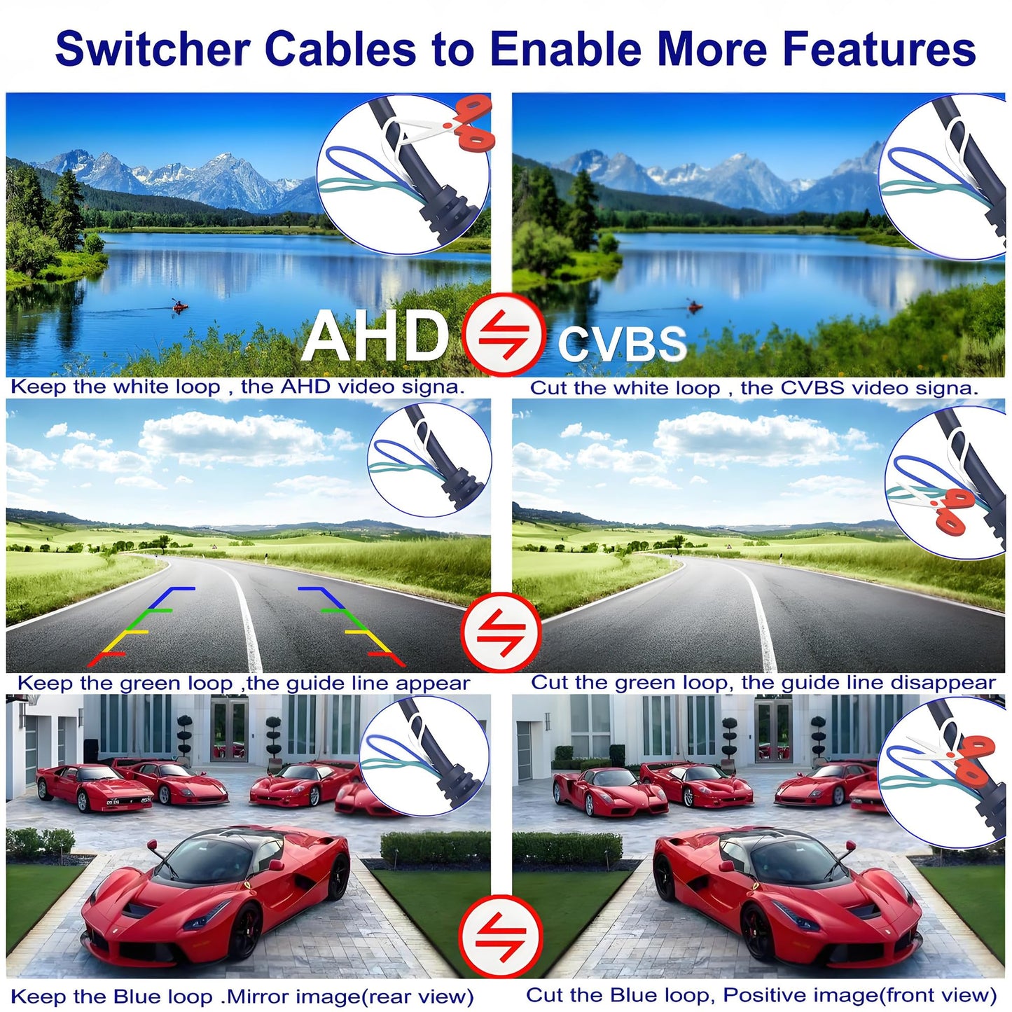 YIMU Car Backup Camera, License Plate Camera with 7 LED Lights Rear Camera, HD Night Vision Rear View Camera,Wide View Angle, IP69K Waterproof Reverse Vehicle Camera for Cars,SUV,Trucks,RV, Pickup