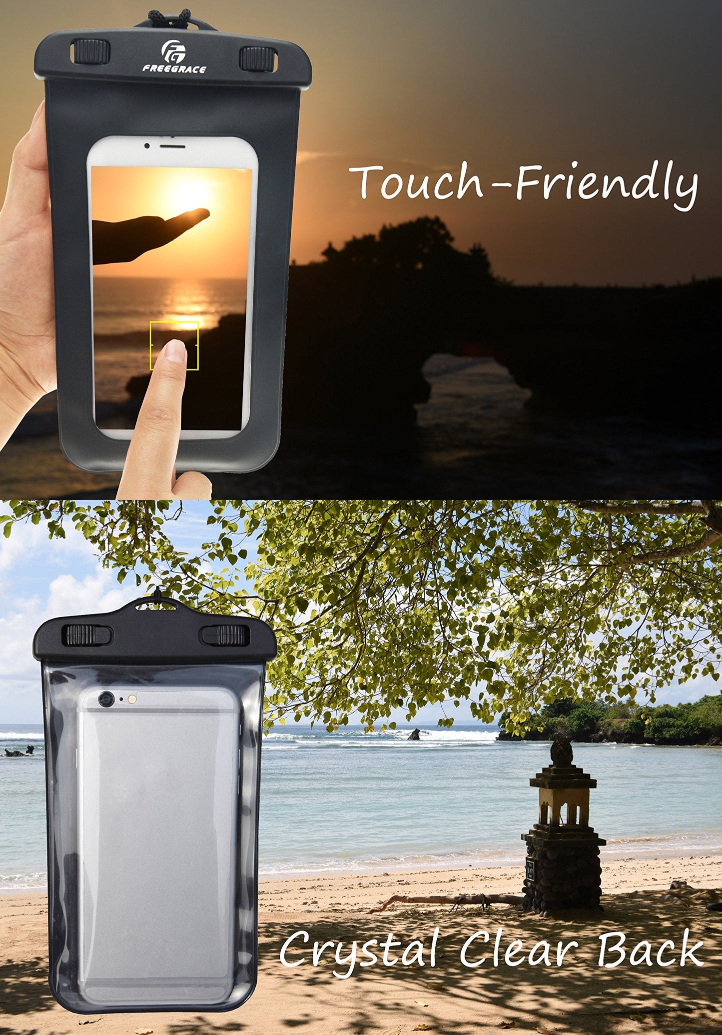 Waterproof Dry Bag - Transparent Lightweight Dry Sack with Strap, Seals and Waterproof Case - Float on Water - Keeps Gear Dry for Kayaking, Beach, Rafting, Boating, Hiking, Camping (Green) 5L