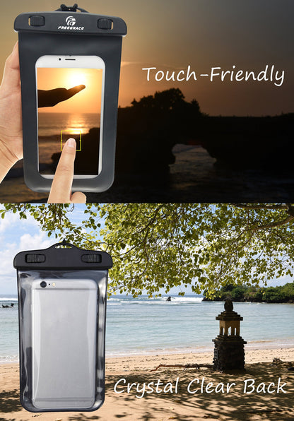 Waterproof Dry Bag - Transparent Lightweight Dry Sack with Strap, Seals and Waterproof Case - Float on Water - Keeps Gear Dry for Kayaking, Beach, Rafting, Boating, Hiking, Camping (Green) 5L