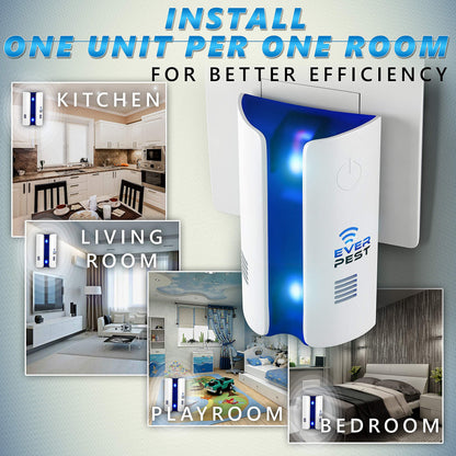 Ultrasonic Pest Control Repeller Plug in - Electronic Insect Defender - Roach Bed Bug Mouse Rodent Mosquito Killer - Indoor Reject Repellent -for Cockroach Ants Mice Fly Rat Bedbug Spider Squirrel