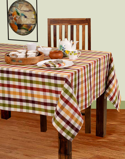 Urban Villa Check Tablecloth Buffalo Checkered Table Cloth Tabletop Cover Kitchen Dining Tablecloth 100% Cotton Great Parties Wedding Holiday Dinner Rectangle 60x102 Inches 8-10 Seats Table Cloth