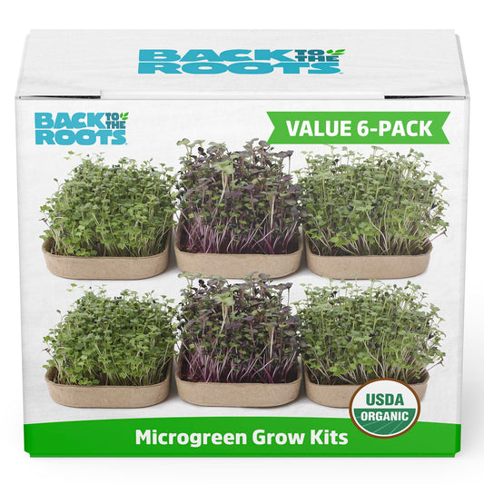 Back to the Roots DIY Microgreen Grow Kit, 6-Grow Variety Pack