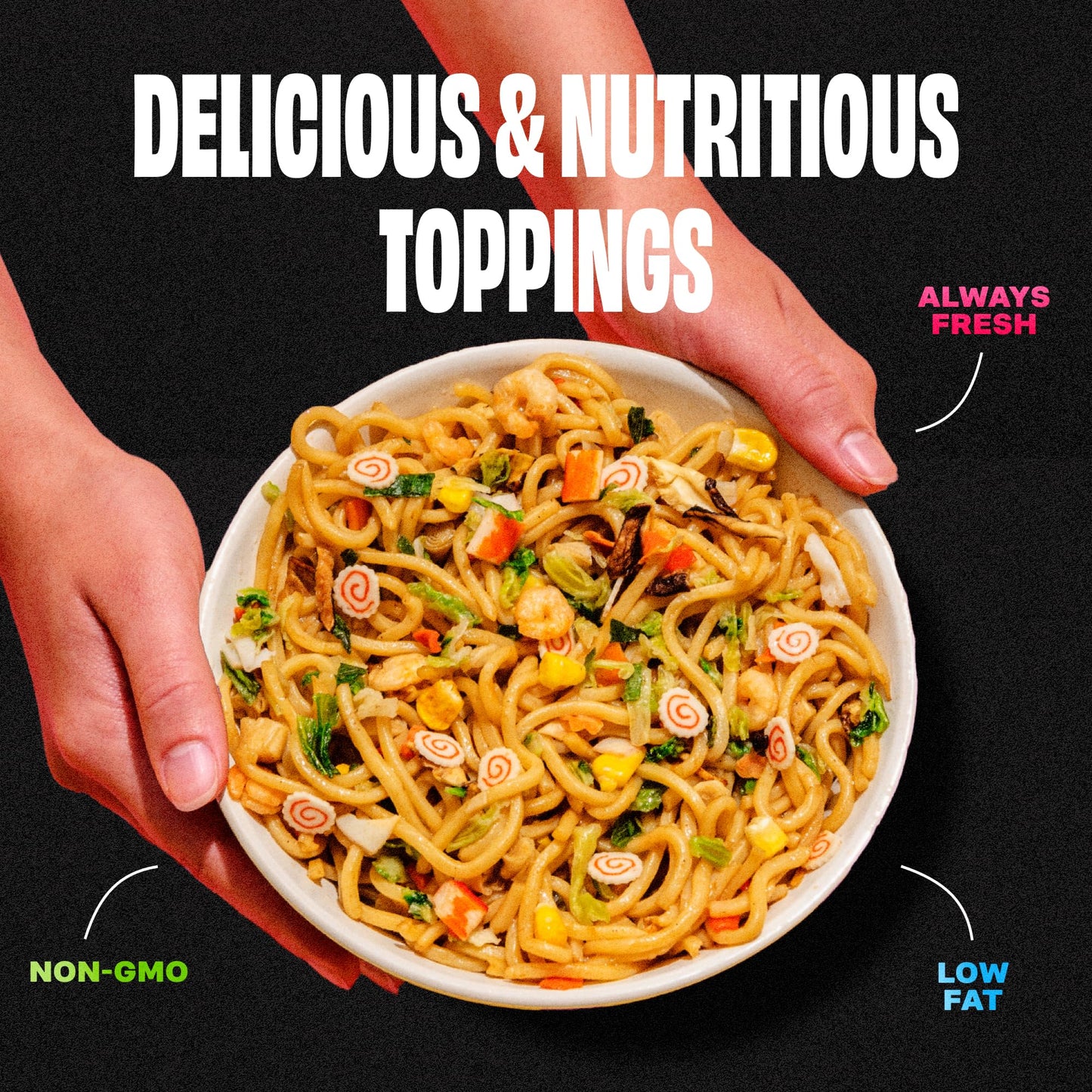 The Ramen Bae - Classic Seafood and Vegetables MIx, Dried Ramen Toppings - 14oz (14 oz., Classic Seafood and Veggie Mix)