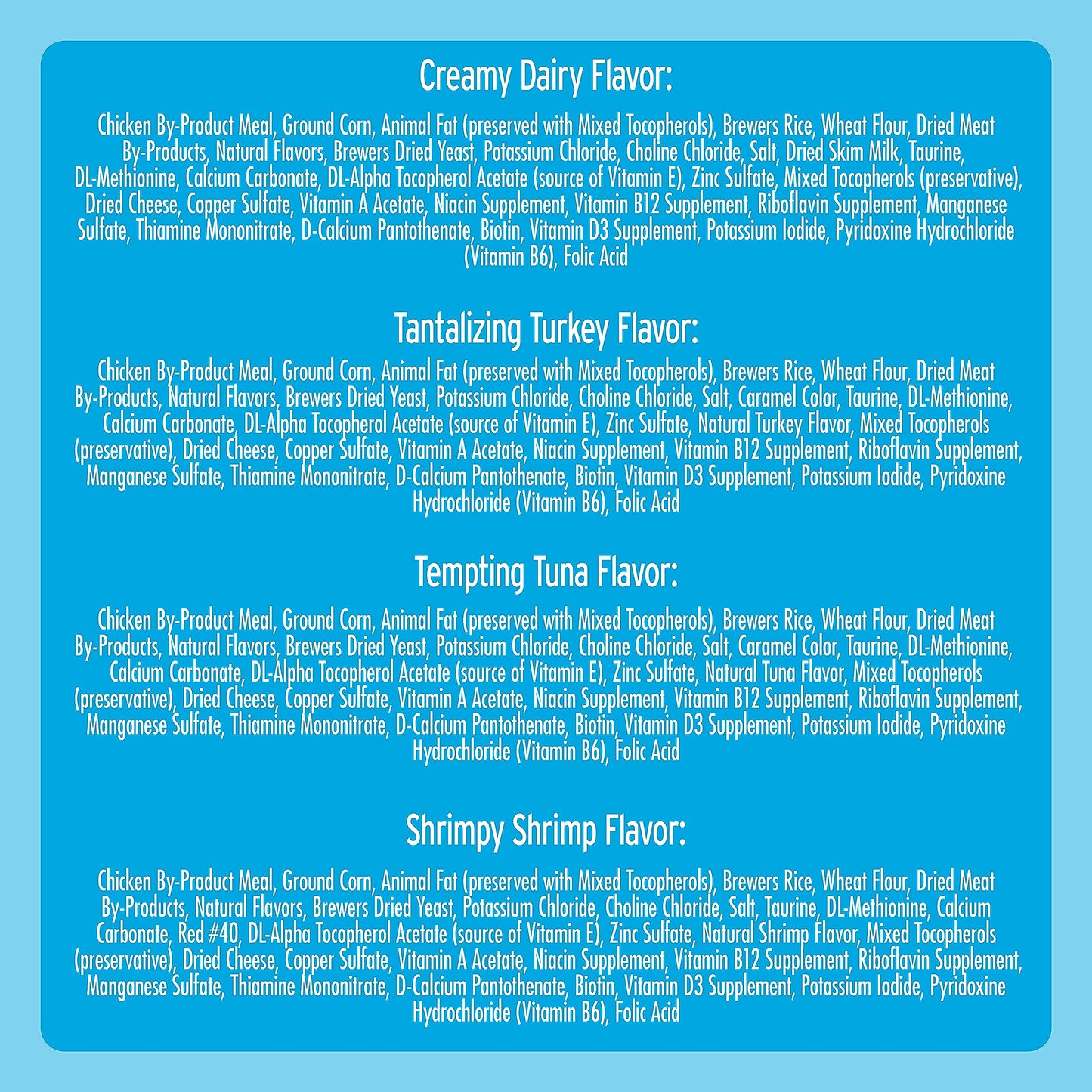 Temptations Classic Crunchy and Soft Cat Treats Variety Pack, 6.3 oz. Pouches (Pack of 6)