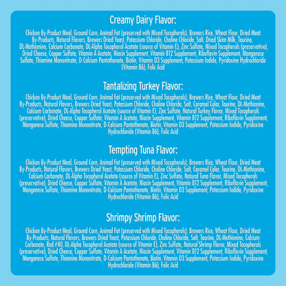 Temptations Classic Crunchy and Soft Cat Treats Variety Pack, 6.3 oz. Pouches (Pack of 6)