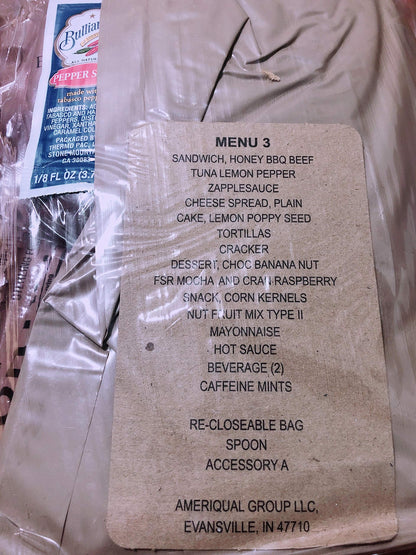 FIRST STRIKE RATIONS (MRE X 3)