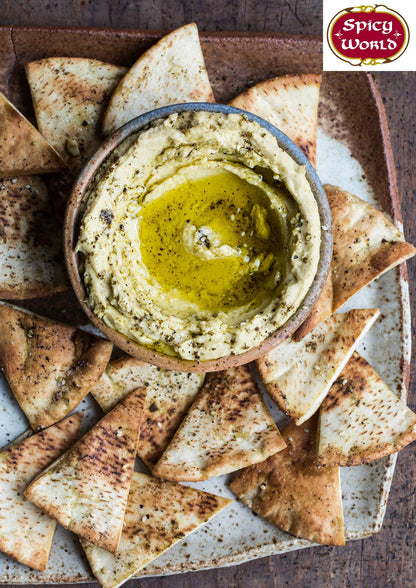 Spicy World Zaatar 7 Ounce LARGE Bag | Traditional Middle Eastern Zatar Spice Blend with Thyme & Sumac | Zaatar Seasoning