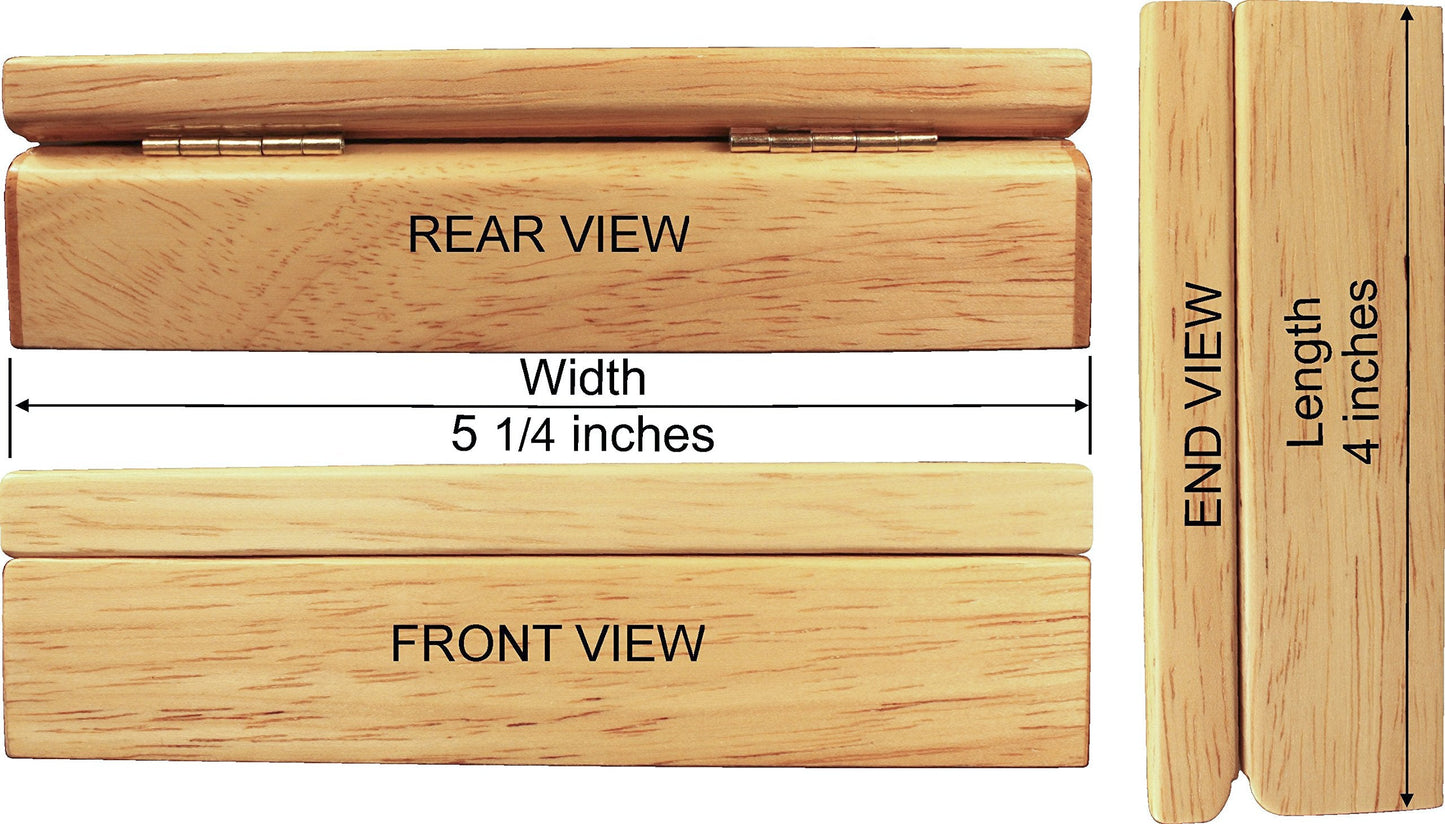 Wood Art Celtic Box - Handmade in USA - Unmatched Quality - Unique, No Two are the Same - Original Work of Wood Art. A Celtic Gift, Ring, Trinket or Wood Jewelry Box (#4852 Celtic Knot 4x5x1.5)