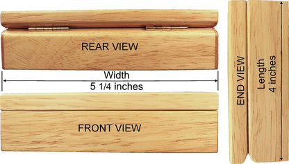 Wood Art Celtic Box - Handmade in USA - Unmatched Quality - Unique, No Two are the Same - Original Work of Wood Art. A Celtic Gift, Ring, Trinket or Wood Jewelry Box (#4852 Celtic Knot 4x5x1.5)