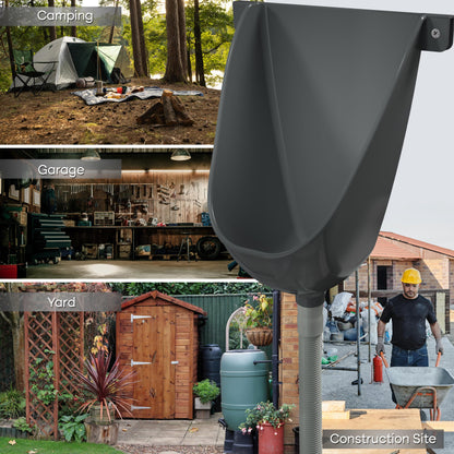 Waterless Urinal with Hose - UV Resistant Outside Urinal, Outdoor Plastic Urinals, Outdoor Toilet, Garage Urinal, Urine Diverter, Urinals For Men Bathroom