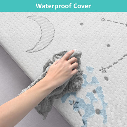 YENING Pack and Play Mattress Topper Baby Pack N Play Mattresses for Playpen and Playard with Washable Cover 38"x26"x1", 1 Pack Firm Foam