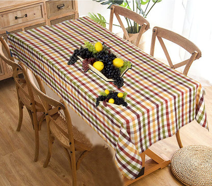 Urban Villa Check Tablecloth Buffalo Checkered Table Cloth Tabletop Cover Kitchen Dining Tablecloth 100% Cotton Great Parties Wedding Holiday Dinner Rectangle 60x102 Inches 8-10 Seats Table Cloth