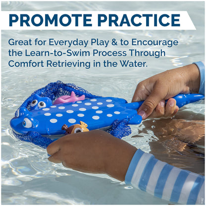 SwimWays Disney Finding Dory Mr. Ray's Dive and Catch Game, Bath Toys and Pool Party Supplies for Kids Ages 5 and Up