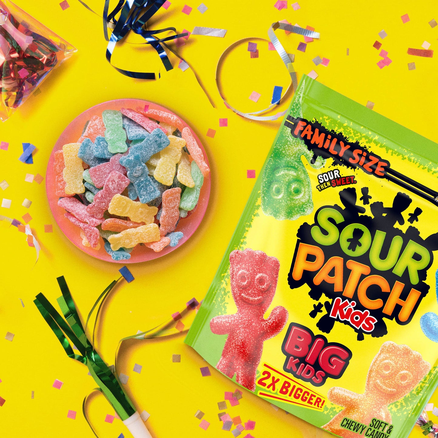 SOUR PATCH KIDS Big Kids Soft & Chewy Candy, Family Size, Bulk Candy, 1.7 lb