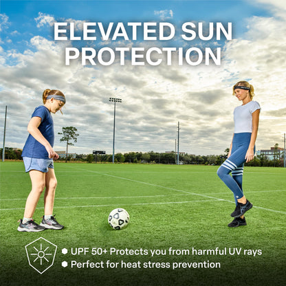 COLD FACTOR Instant Cooling Headband 3 Pack | Advanced Evaporative Comfort for Sports & Outdoor | UPF 50+ Protection | Long-Lasting Coolness | Ideal for Fitness, Hiking, Yoga, & Running (Neutral Pack)