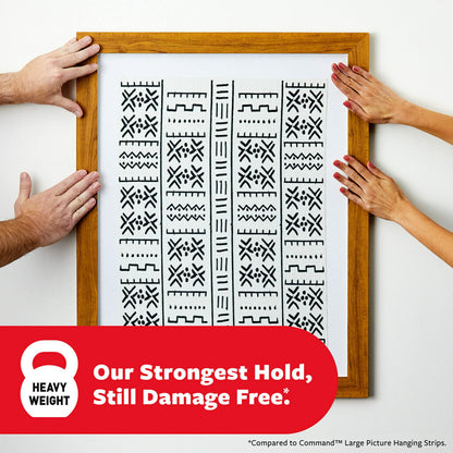 Command 20 lb XL Heavyweight Picture Hanging Strips 10 Pairs (20 Command Strips), Damage-Free Hanging Picture Hangers, Heavy Duty Wall Hanger for Home Decor, White Adhesive