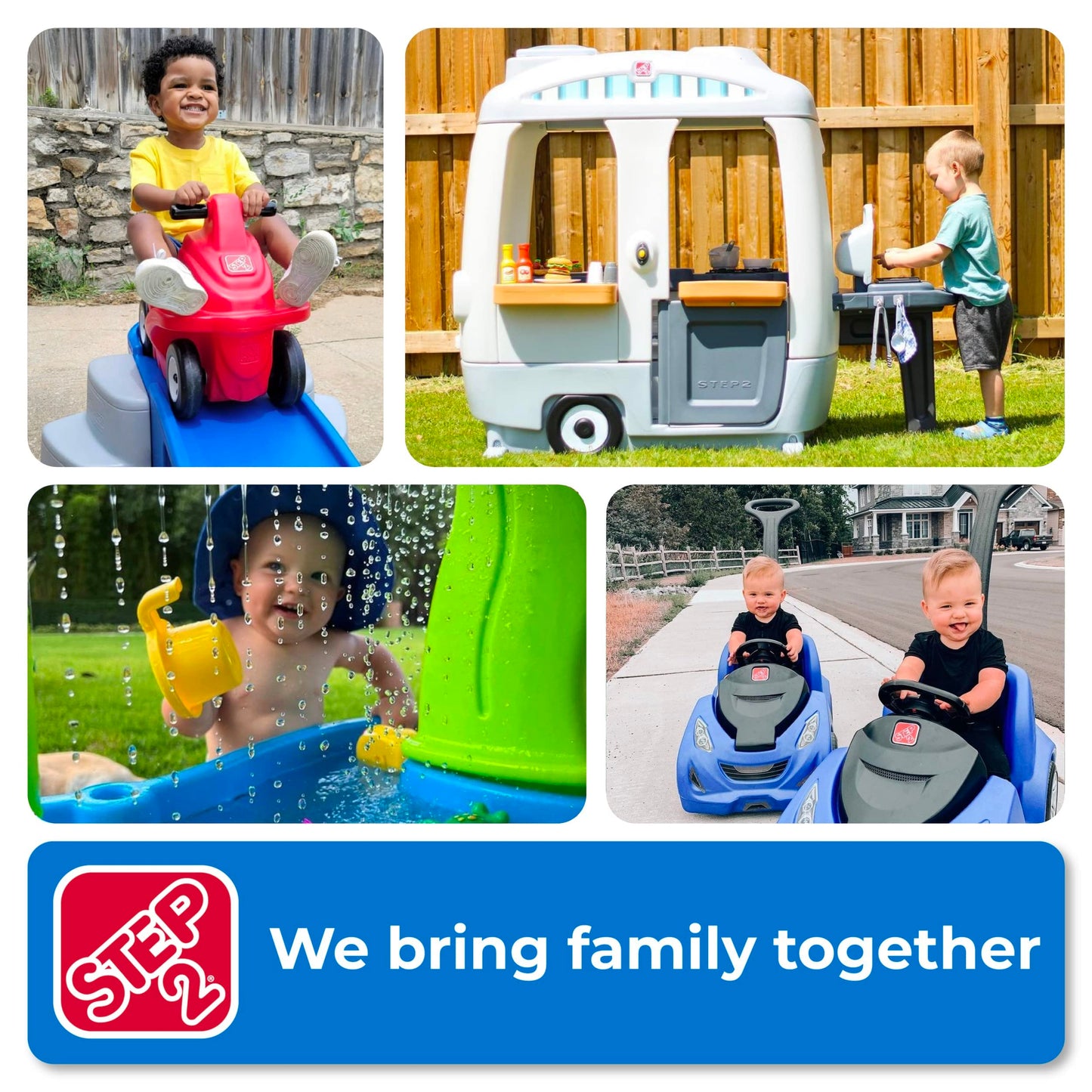 Step2 Up & Down Roller Coaster Kids Ride On Toy, Push Car, Indoor/Outdoor Playset, Made of Durable Plastic, Max Weight 50 lbs., For Toddlers 2-5 Years Old, Multicolor