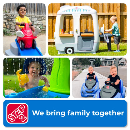 Step2 Up & Down Roller Coaster Kids Ride On Toy, Push Car, Indoor/Outdoor Playset, Made of Durable Plastic, Max Weight 50 lbs., For Toddlers 2-5 Years Old, Multicolor