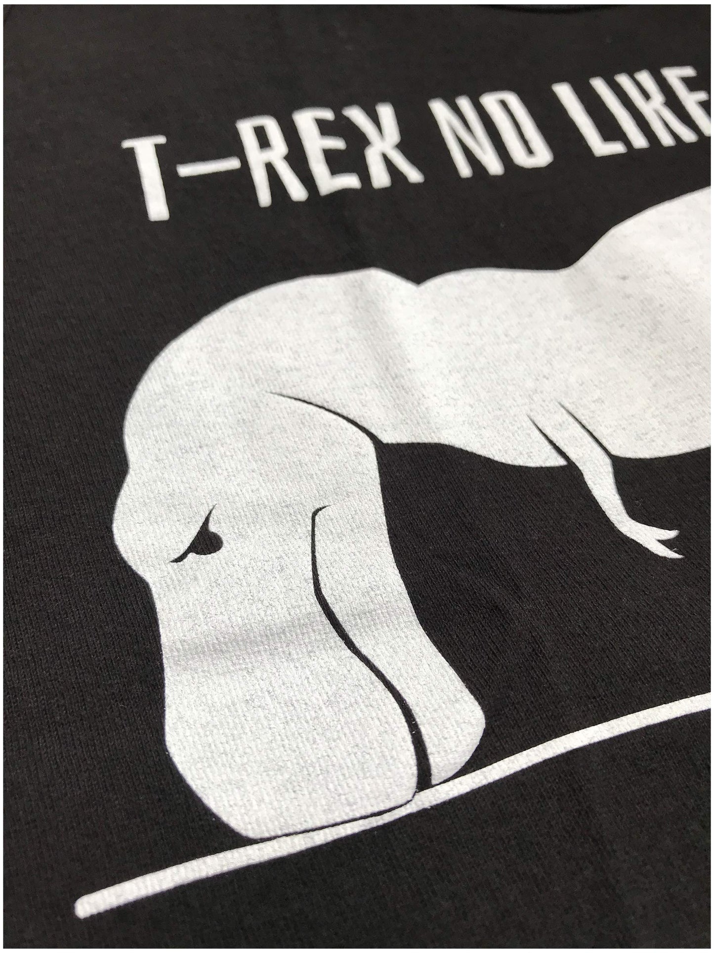 T-REX CAN'T DO PUSH-UPS Adult Unisex T-shirt / Funny Work Out, Cross Fit, Crossfit, Pushups Fitness Shirt(Small, black)