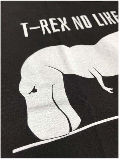T-REX CAN'T DO PUSH-UPS Adult Unisex T-shirt / Funny Work Out, Cross Fit, Crossfit, Pushups Fitness Shirt(Small, black)