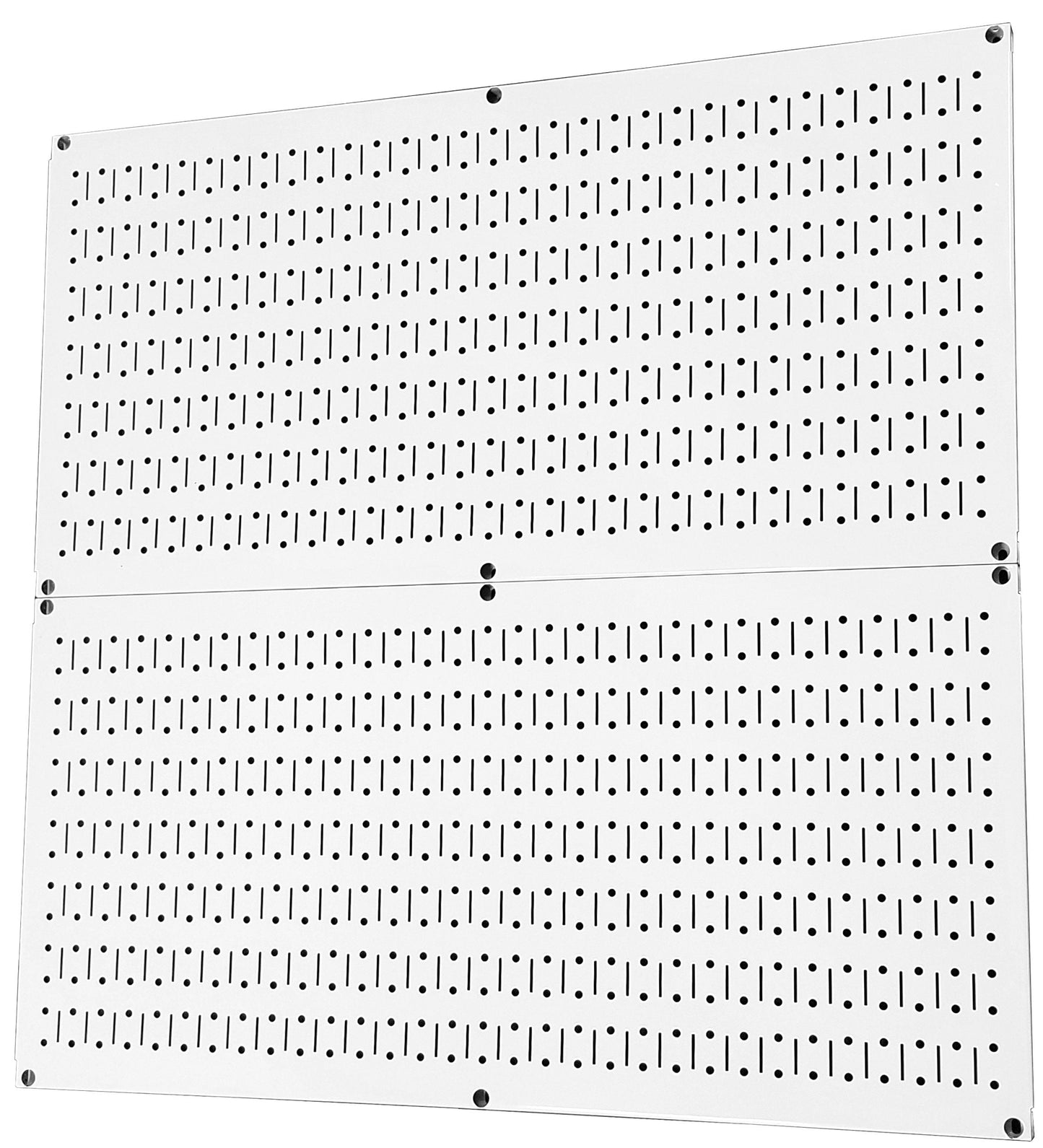 Wall Control Pegboard Rack Home & Garage Tool Storage & Organization White Metal Pegboard Pack - Two 32-Inch x 16-Inch White Steel Peg Board Panels