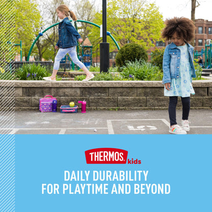 THERMOS FUNTAINER 16 Ounce Stainless Steel Vacuum Insulated Bottle with Wide Spout Lid, Black Matte