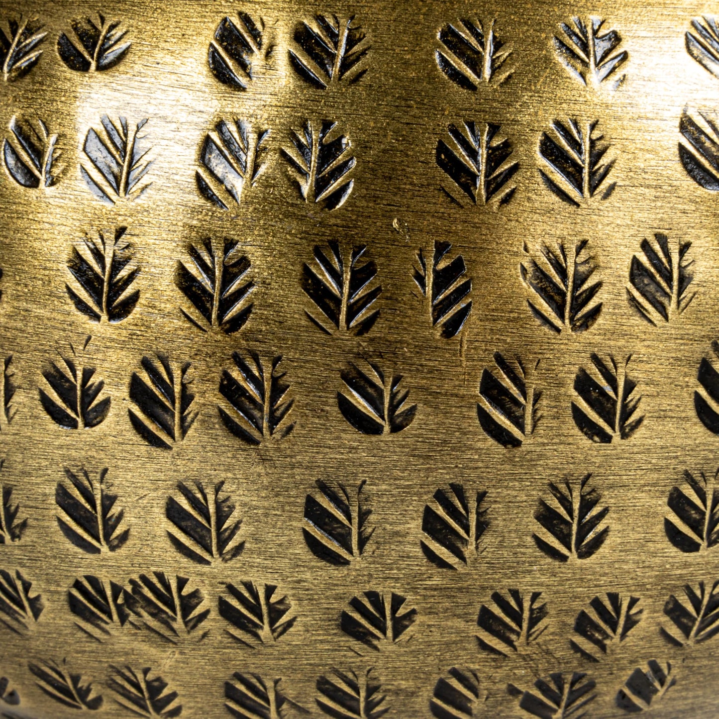 Creative Co-Op Round Hammered Metal Container with Bird Finial, Brass Finish