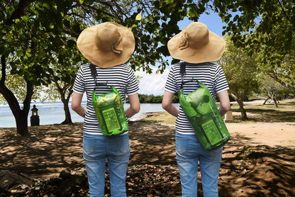 Waterproof Dry Bag - Transparent Lightweight Dry Sack with Strap, Seals and Waterproof Case - Float on Water - Keeps Gear Dry for Kayaking, Beach, Rafting, Boating, Hiking, Camping (Green) 5L