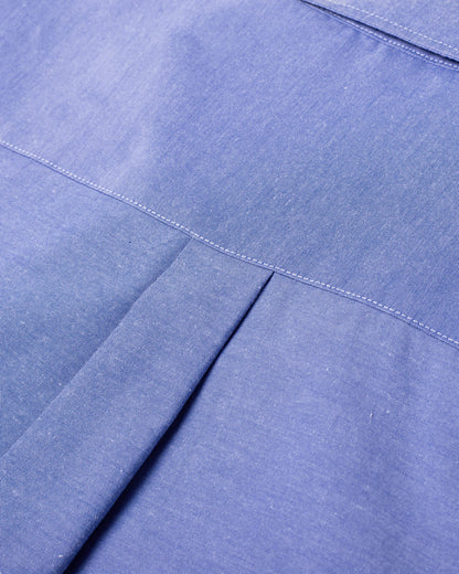 Alimens & Gentle Mens Solid Oxford Shirt Long Sleeve Dress Shirt Work Casual Button Down Shirts with Pocket Aroyal Blue