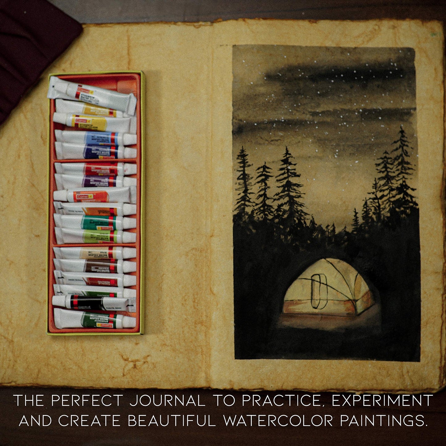 Vintage Leather Journal - Antique Handmade Deckle Edge Vintage Paper Leather Bound Journal - Book of Shadows Journal - Leather Sketchbook - Drawing Journal - Great Gift (Vintage Brown, 9"x6")