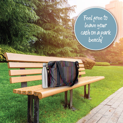 Diversion Safe Water Bottle - Stainless Steel Bottle Safe Box with Hidden Compartment for Cards, Keys, Cash, and Valuables - Insulated Bottle for Hot and Cold Drinks - 18 Ounces