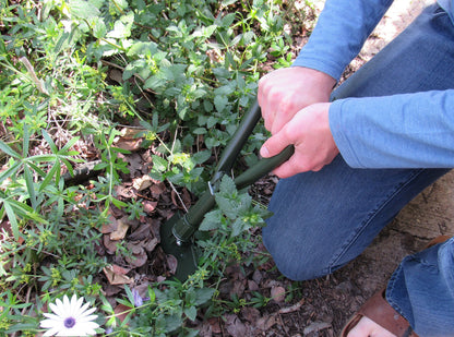 TABOR TOOLS Folding Shovel - Portable Survival Spade for Camping Gear and Emergencies - Steel Rugged Edge Blade - Includes Carrying Pouch - Lightweight E-Tool with Military-Grade Durability. J35A