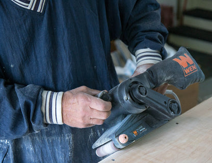 WEN 6321 7-Amp 3 in. x 21 in. Corded Belt Sander with Dust Bag , Black