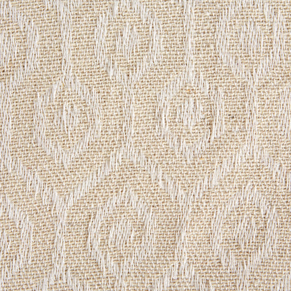 DII Modern Cotton Geometric Blanket Throw with Fringe for Chair, Couch, Picnic, Camping, Beach, & Keep Cozy with Everyday Use, 50x60, Off-White