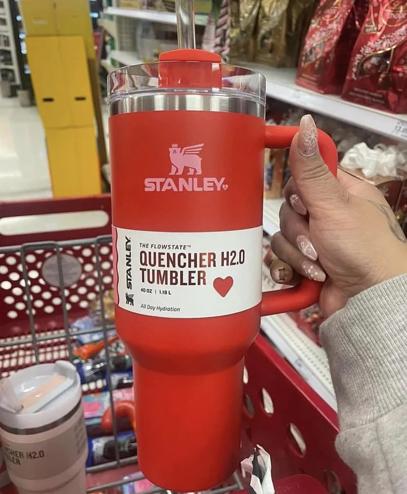 White Stanley Quencher H2.0 Tumbler – 40 oz Travel Cup