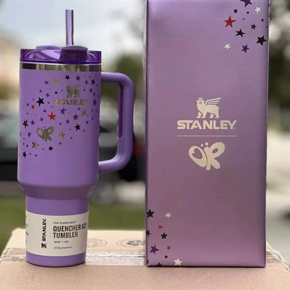 X PINK Stanley Quencher H2.0 Tumbler – 40 oz Travel Cup