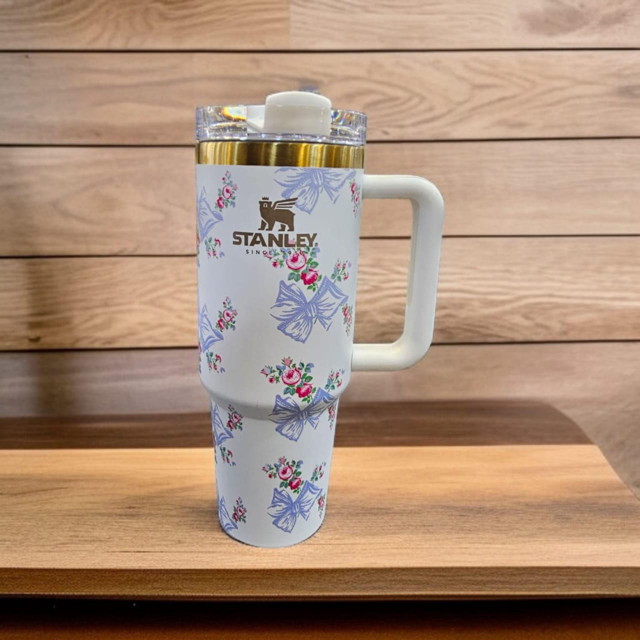 Stanley Love Shack Fancy 40oz Tumbler – Holiday Rosa Beaux Blue